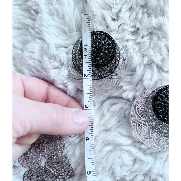 3 Pair Misc. Brand Metal Dangle Earrings | Boho | Super Light | Lot of 3 | NWOT - Picture 11 of 11